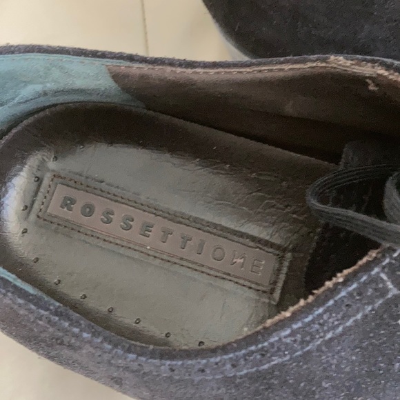 Fratelli Rossetti black suede lace up shoes. 12 main image 4